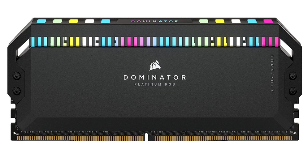 Memria RAM Corsair Dominator Platinum RGB 32GB (2x16GB) DDR5-5200MHz CL40 Preta 2